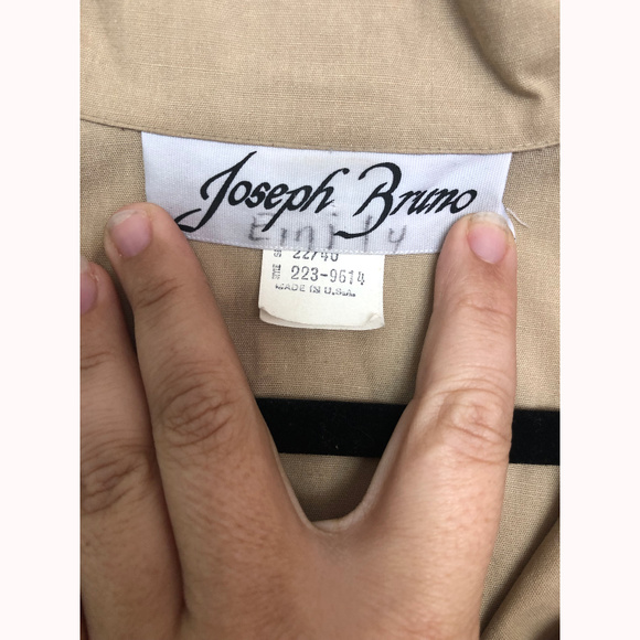 Vintage 70s 80s Cotton Poly Shirt Dress w/ Pockets - Picture 4 of 6